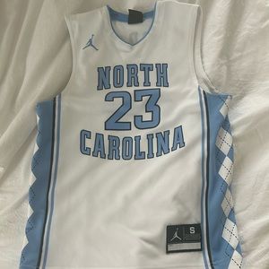Youth Jordan Brand #23 White North Carolina Tar Heels Team Basketball Jersey